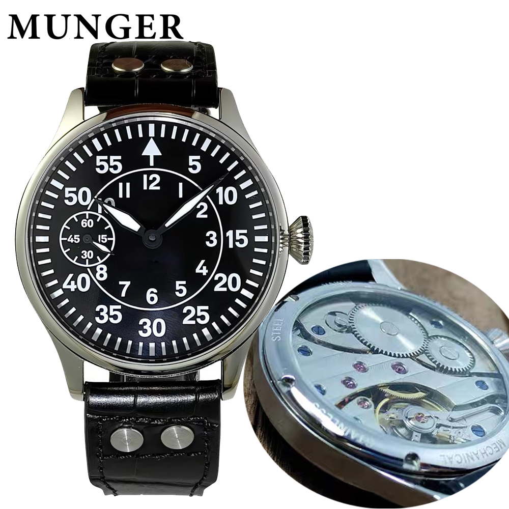 Automatic Pilot Watch - Munger Manual-Wind Military-Style B-Uhr Pilot's Watch
