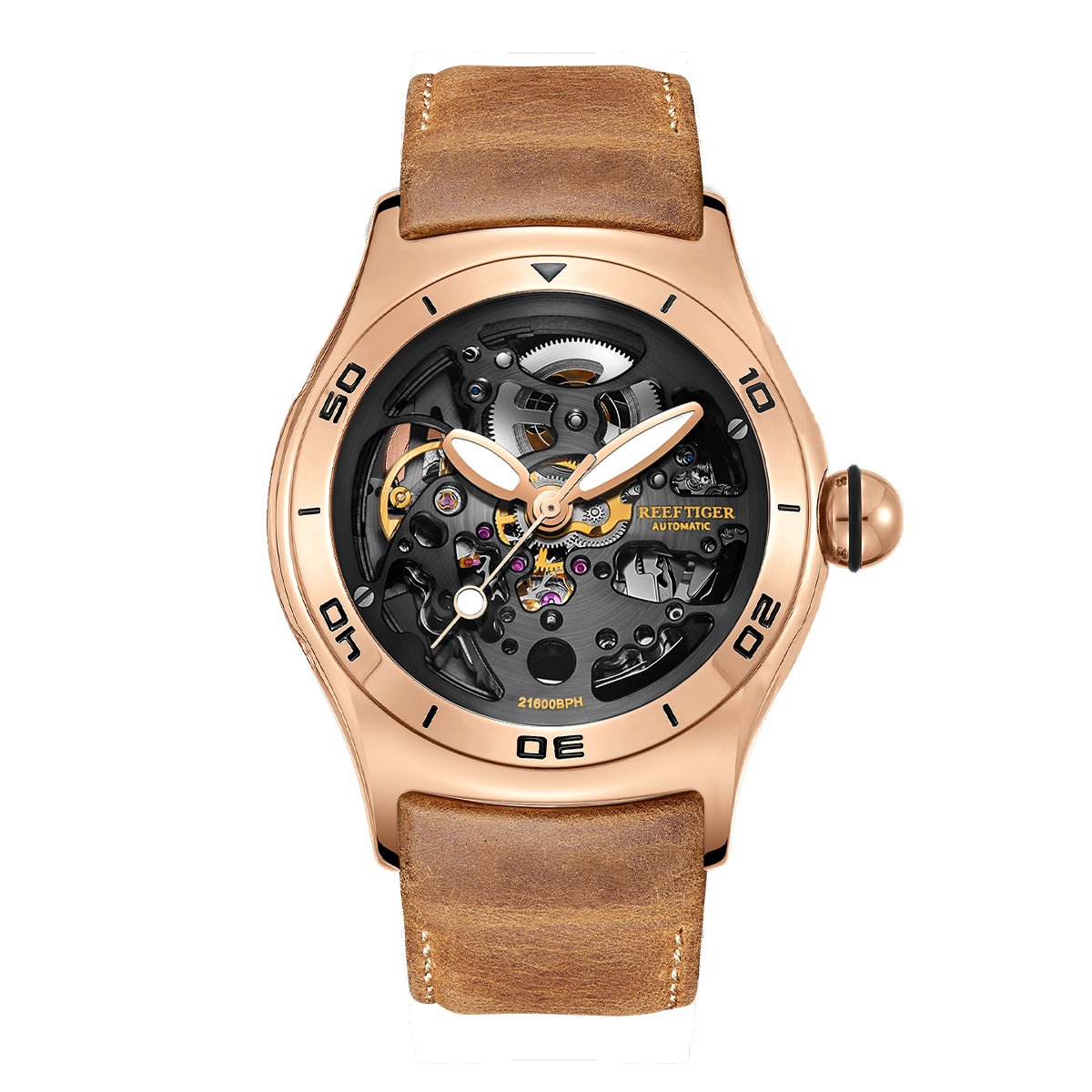 Luxury Watch Brand - Reef Tiger/RT Top Brand Luxury Skeleton