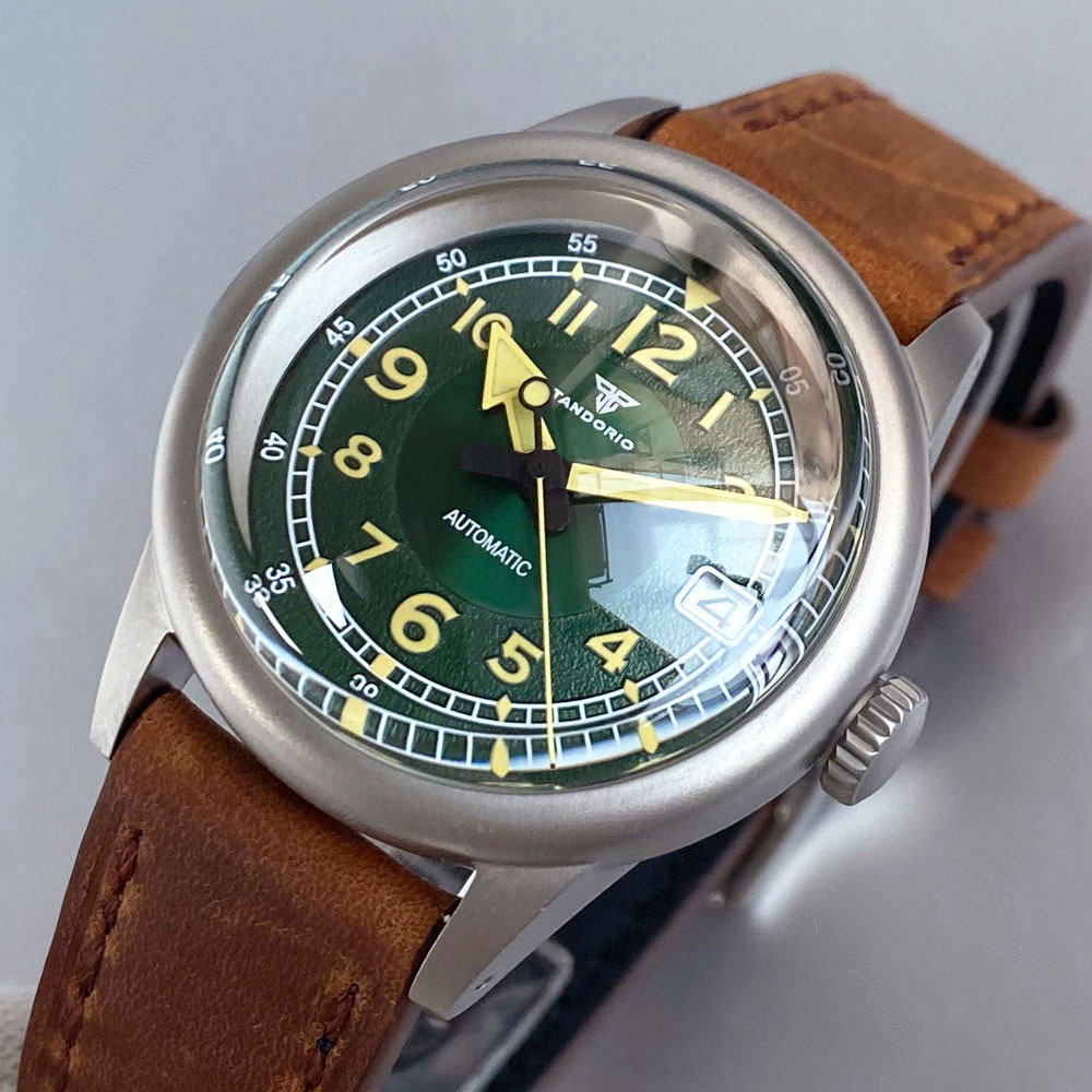 Custom New 36mm Double Domed S - Automatic Pilot Watch recension och pris