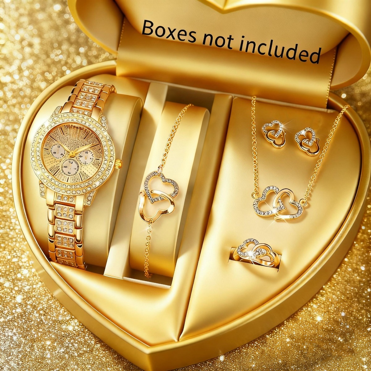 6PCS Luxury Rhinestone Women W - Luxury Watch Kids recension och pris