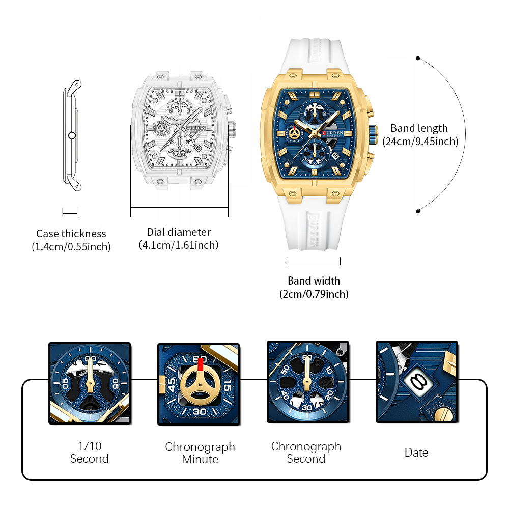CURREN Luxury Vintage Watch fo - Luxury Watch Life recension och pris
