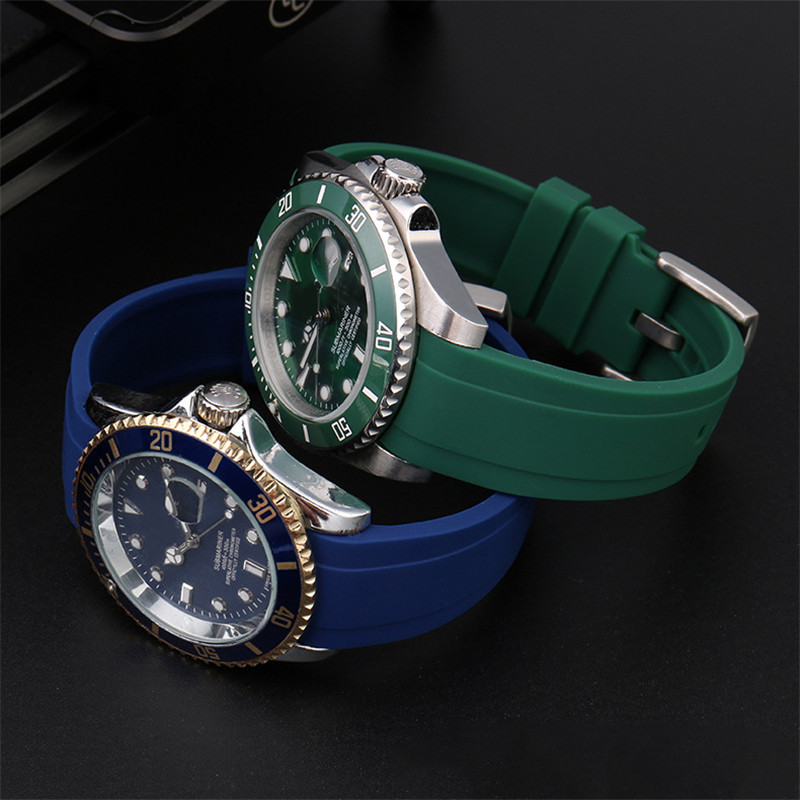 Curved Interface Rubber Strap  - Luxury Watch Online recension och pris