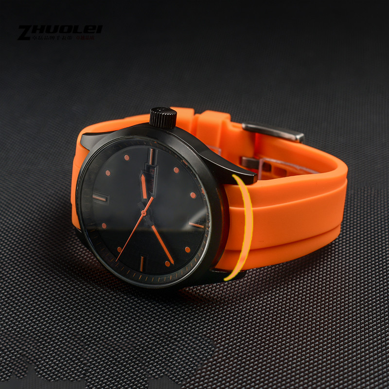 Curved Interface Rubber Strap  - Luxury Watch Online recension och pris