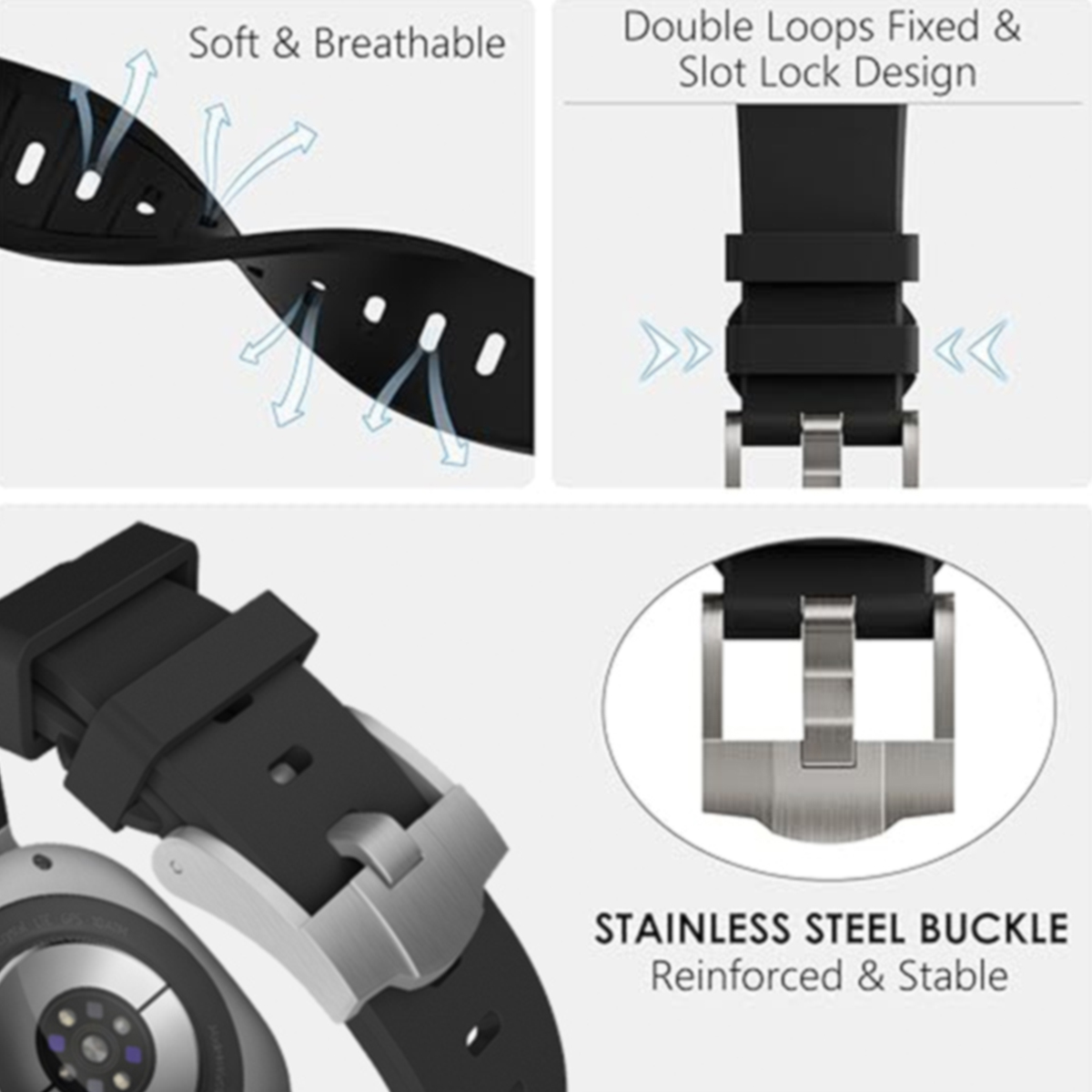 Men Strap for Samsung Galaxy W - Luxury Watch Rubber Strap recension och pris