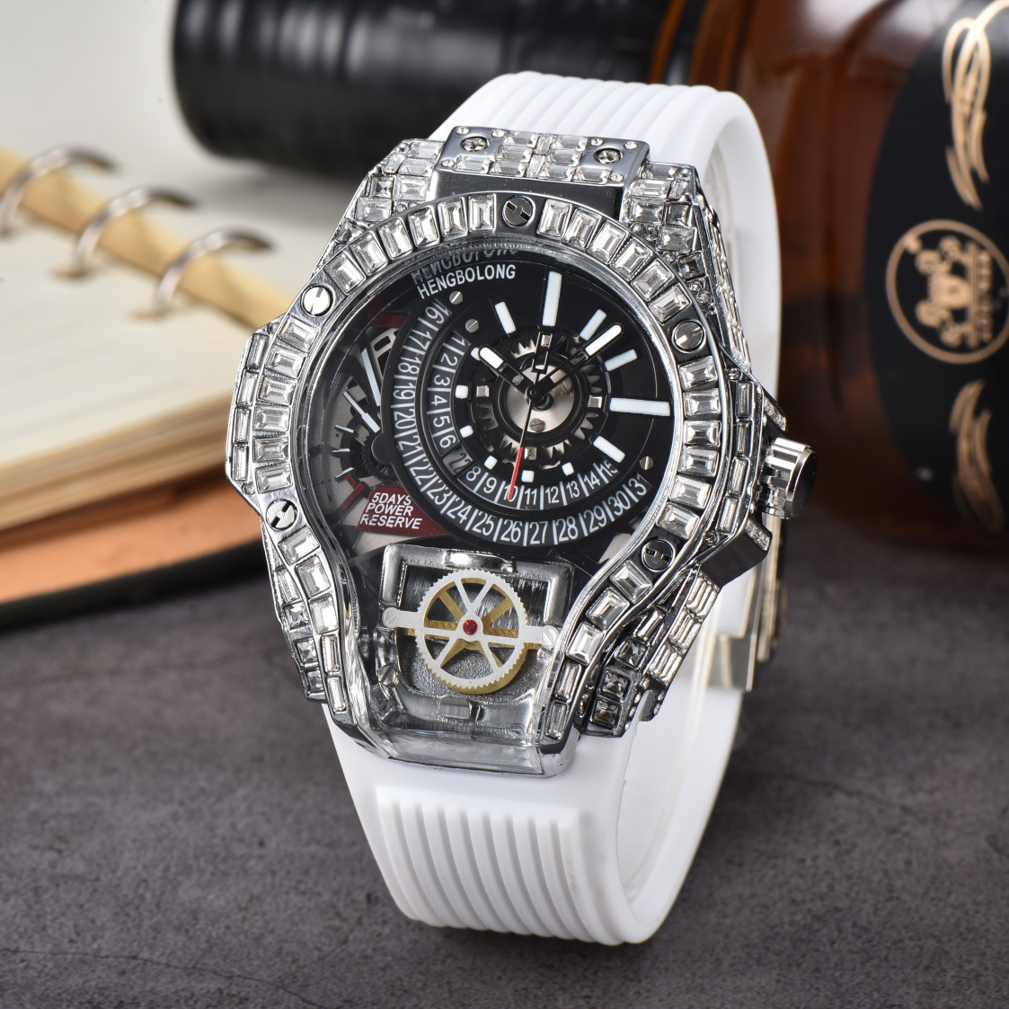 Full diamond Case Business Lux - Luxury Watch Rubber Strap recension och pris