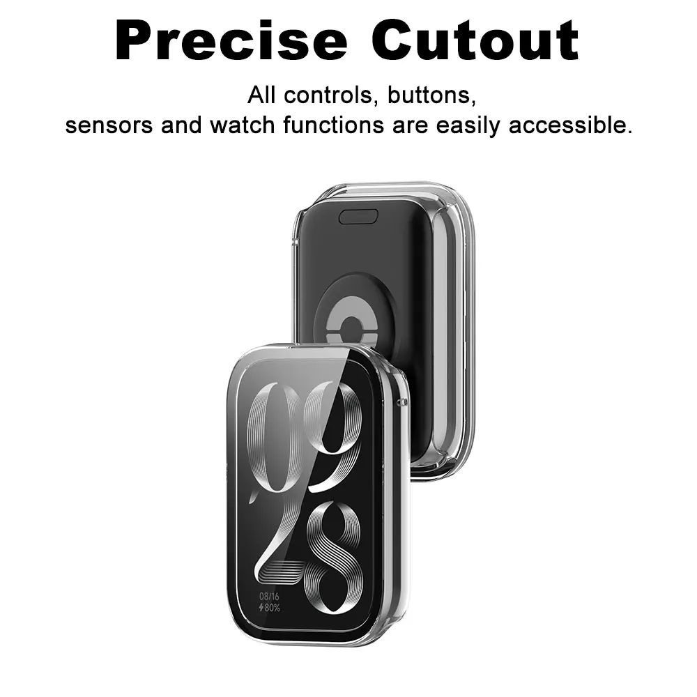 Glass+Case For Xiaomi Mi Band  - Xiaomi Luxury Watch recension och pris