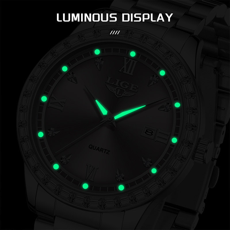 LIGE Quartz Wristwatch 2026 Lu - Luxury Watch Safe recension och pris