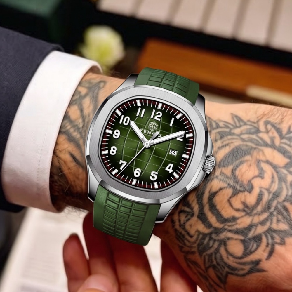 Light Luxury Men's Quartz Watc - Luxury Watch Rubber Strap recension och pris