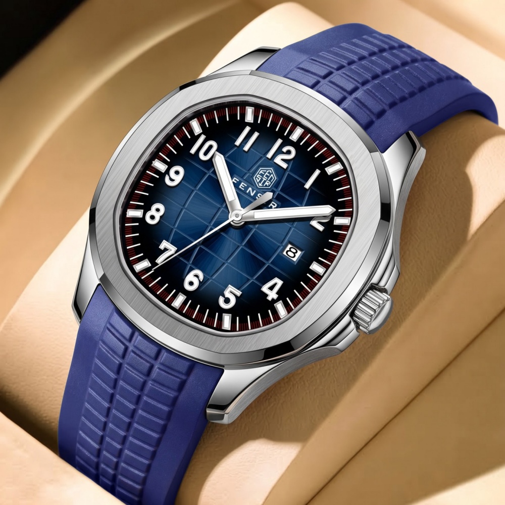 Light Luxury Men's Quartz Watc - Luxury Watch Rubber Strap recension och pris