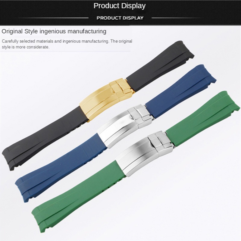 Rubber Watch For Rolex Black G - Luxury Watch Online recension och pris
