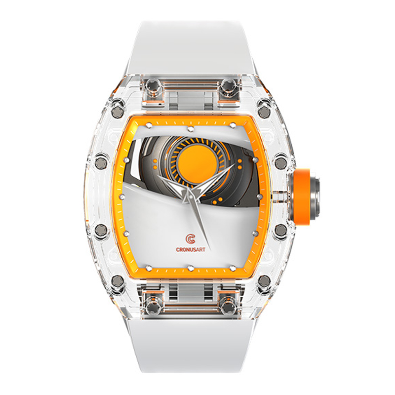 CRONUSART Men Automatic Watch  - Luxury Watch Rubber Strap recension och pris