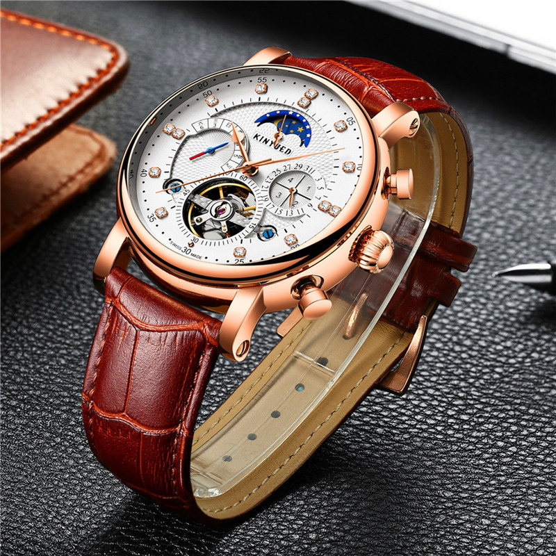 Luxury Brand KINYUED Automatic - Automatic Pilot Watch recension och pris
